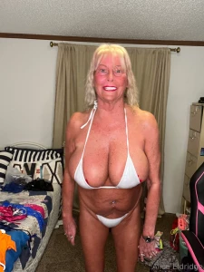 Silver two piece thong bikini