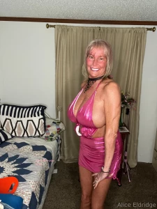 One piece fushia skirt and halter part 1