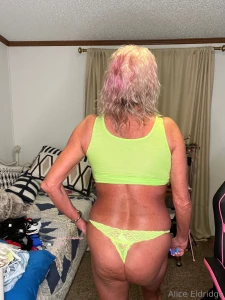 Onlyfans green crop top with thongs part 1