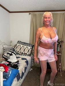 Lace bra thong lace skirt with stockings part 1