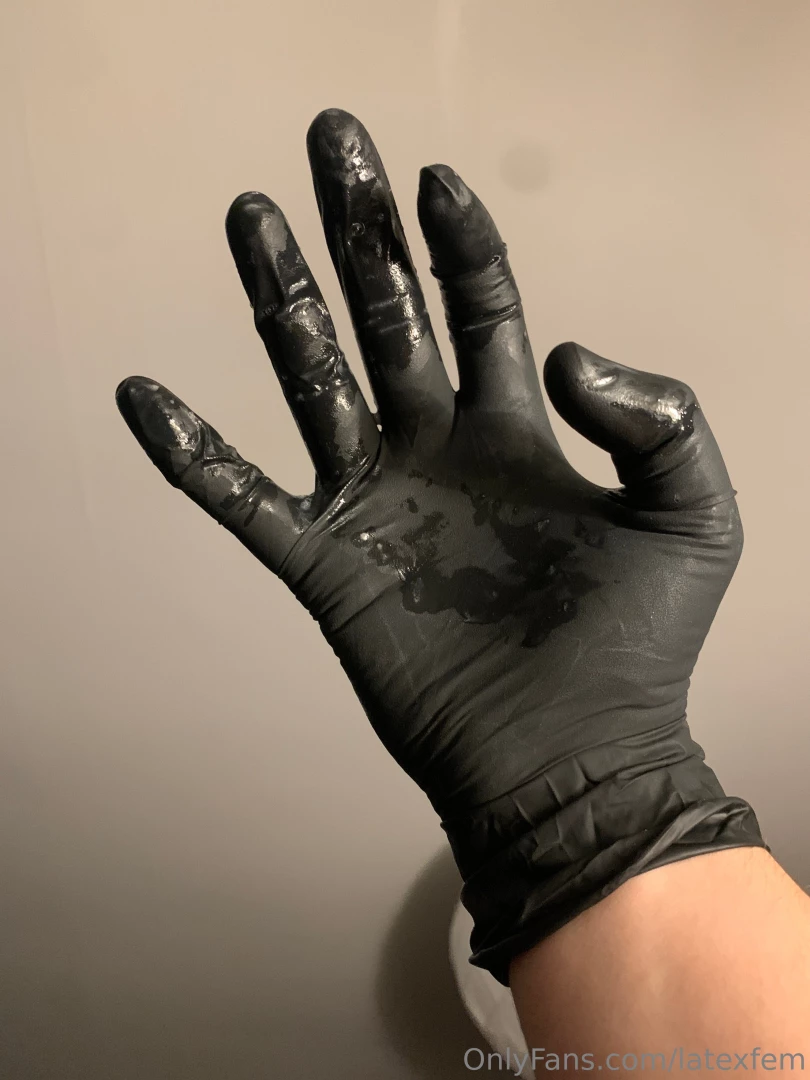 Anybody want to buy cum covered gloves 