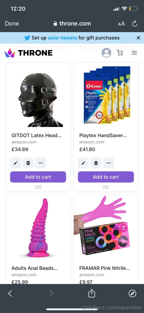 Just made a throne account check it out and buy me things throne com part 1 