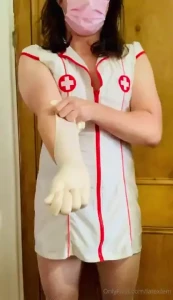 Watch me stretch my latex gloves