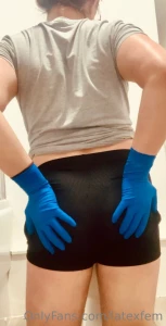 When you are cleaning the toilet but would much rather be bent over