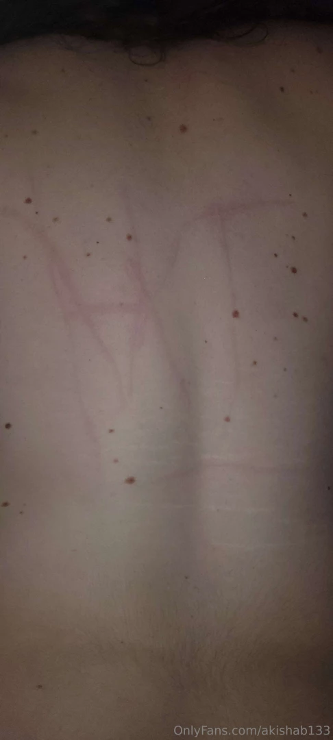 Left my name on rens back during christmas i m sure all of your 