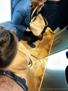 He tried on a shirt in the store but when he took it off i couldn t