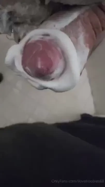 I love stroking my hard soapy dick in the shower i love watching 