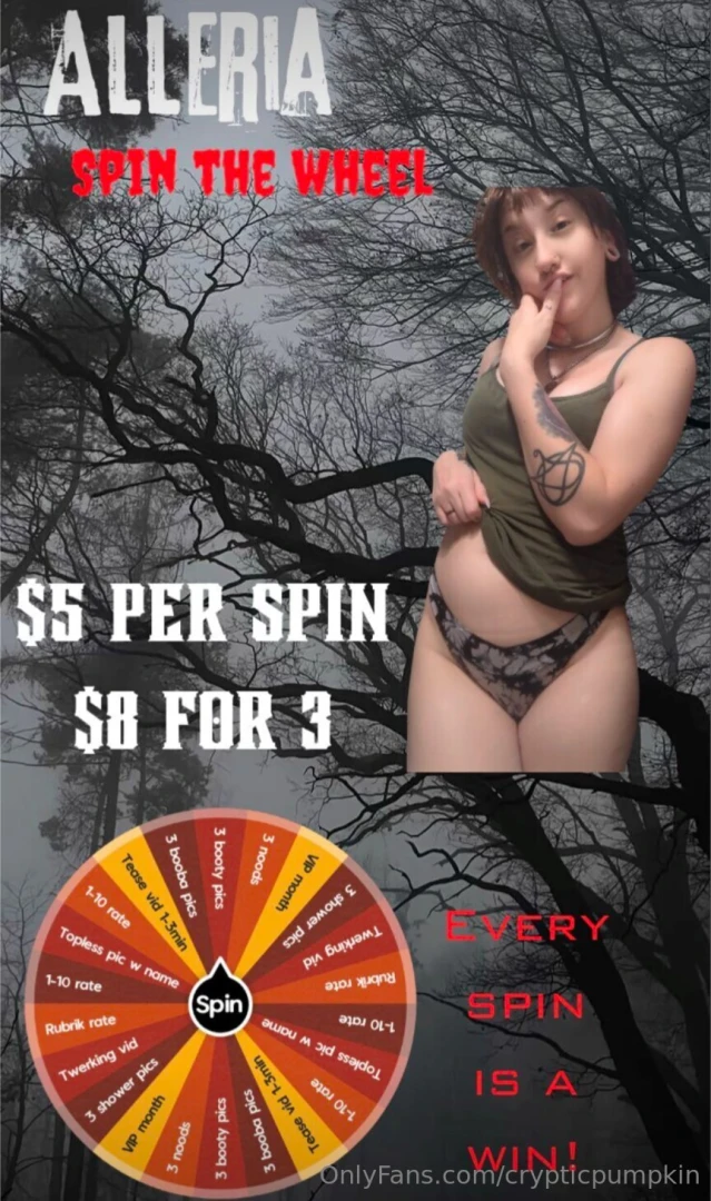 Spin the wheel time every spin is a win and you get unlimited spins i 