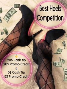 Win 20 cash best heels competition send me your photo and 30 likes no