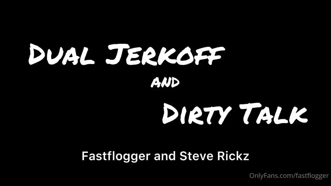 Steve rickz and i have massive cocks as we stroke them your job is to 