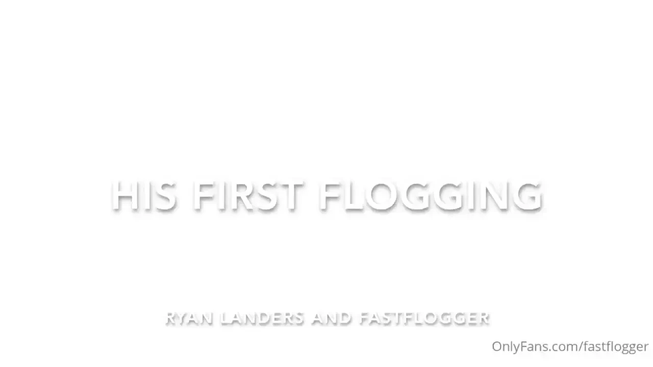 Ryan had never been flogged before and i was honored to pop his cherry 