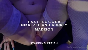 Stacking and swapping threesome audrey madison and nikki zee are