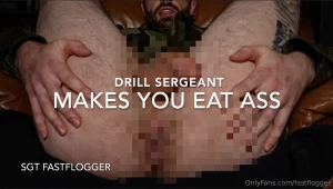 Rise and shine cadet drop your sock and grab my cock listen up boot it