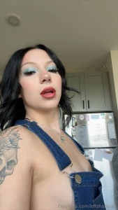 Im a goth farmer girl today my nipples fell out of my overalls