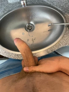 When you get horny in the train what is the most unusual place where