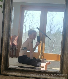 Snowed in and keeping comfy by the fire