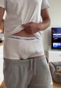 Gray sweats x white calvins part 12