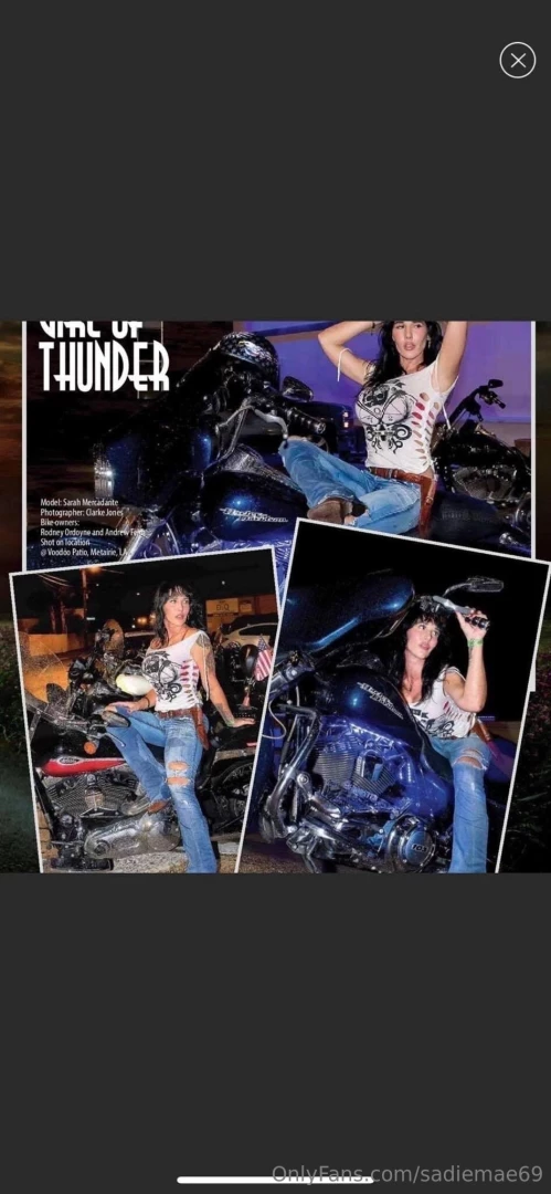 My motorcycle magazine modeling 