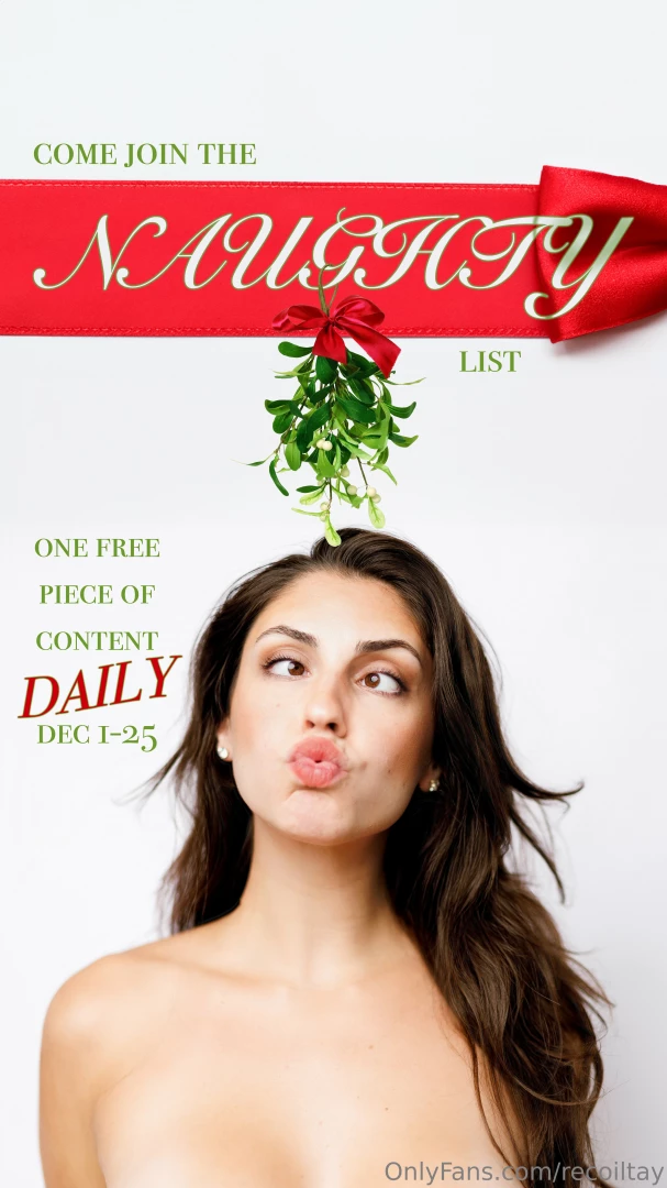 Join the naughty list and let me be your slutty santa every single day 