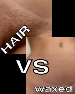Do you like me with hair or waxed vote in the dms