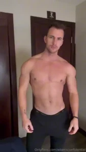 Just a little flexing and strip teasing