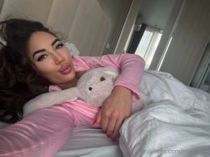 Good morning world just woke up and am lounging in bed after a great