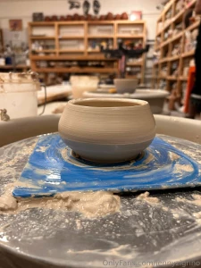 I made a tiny pot to put your balls in