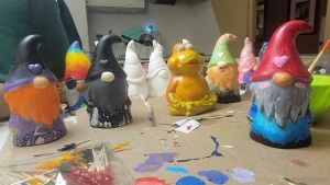 Anyone interested in a garden gnome i been working on a bunch of them