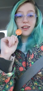 I was very much enjoying my 420 lolipop on my car ride around today part 2