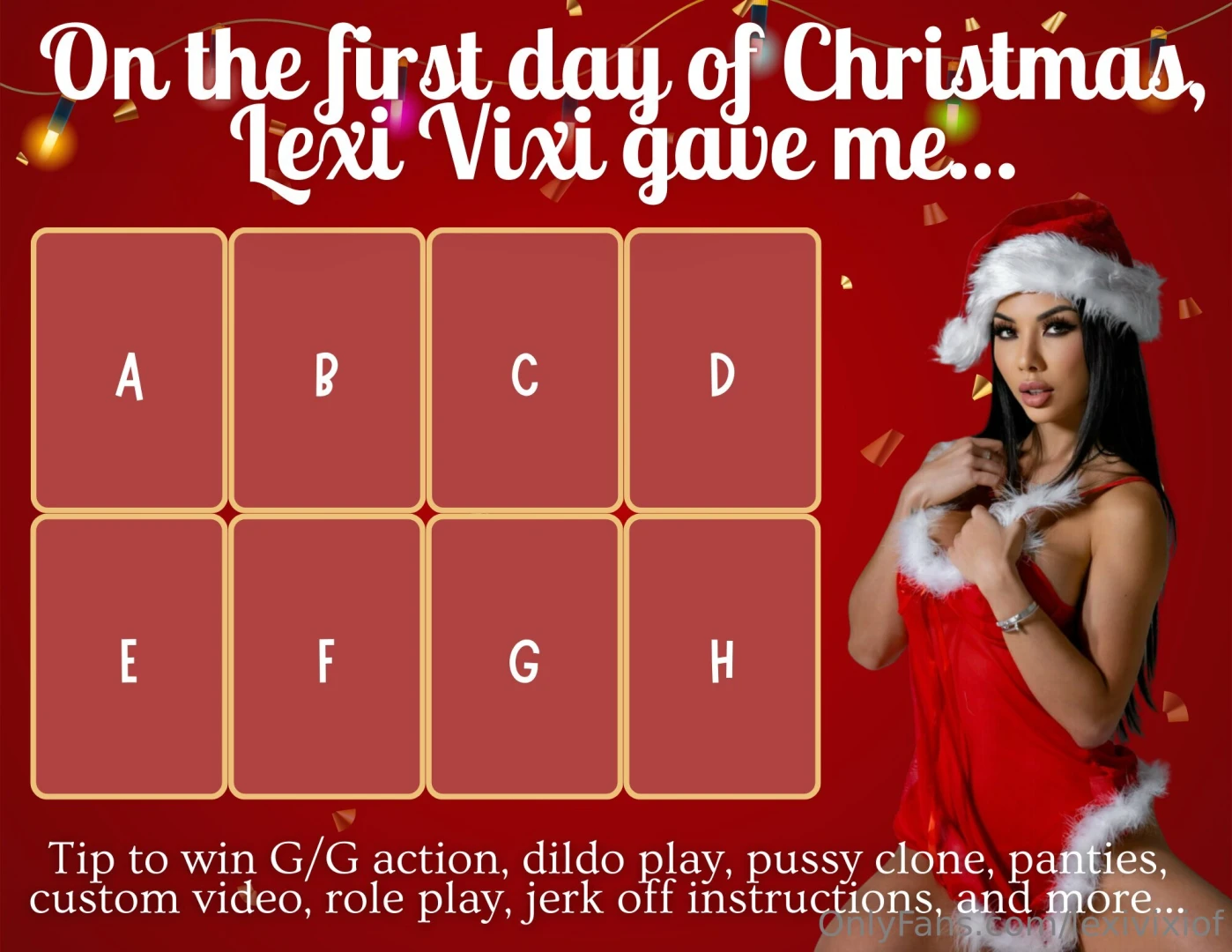 Lexi vixi freaky holiday special if you choose a gift with my panties 