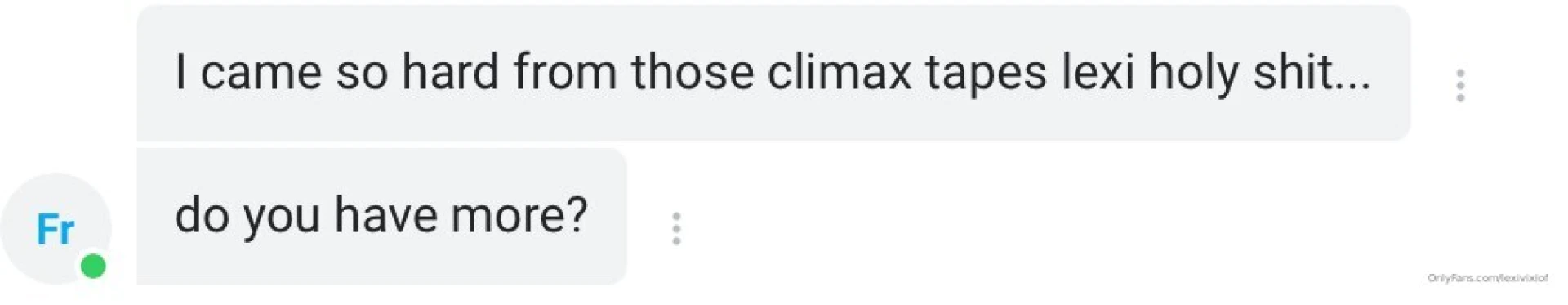 Everyones loving the climax tapes coming with me is fun i know 