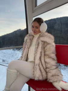 Chasing snowflakes and sunshine ski vibes and cozy smiles this