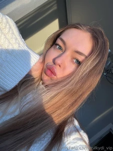 Elegance personified straight hair sparkling eyes and a smile that