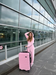 Just a girl with a heart in bloom and a look that says maybe just