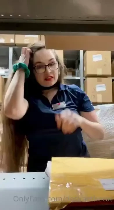 I was feeling like such a bad little slut at work today p part 1 