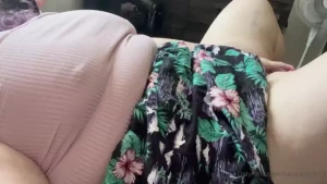 Squirting with my dp toy in my skirt part 34