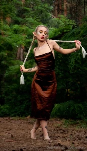 I did a magical photo shoot in my elf outfit these magical shots are