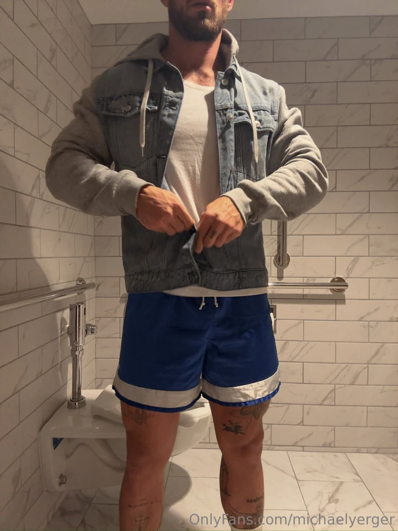 Always misbehaving in bathrooms i just know the big stall hates to see 