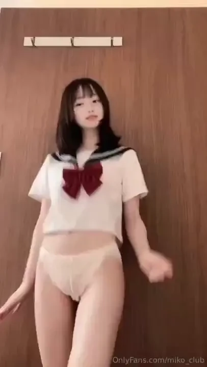 Today i took off the skirt of my sailor suit and danced i even took 