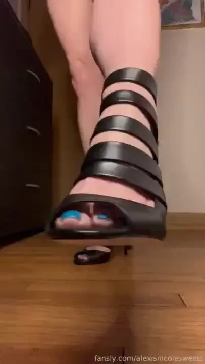I have to slide off these sweaty heels 