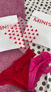 Panties delivery preparing the used thongs that i will send to the