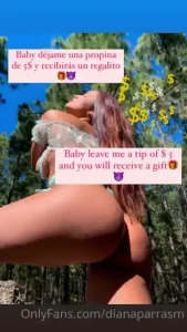 Baby d jame una propina de 5 y te enviar un regalito bien rico baby