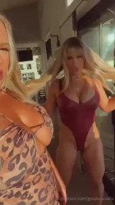 Me amp goddesssydneythunder1 behind the scenes yesterday at our sexy