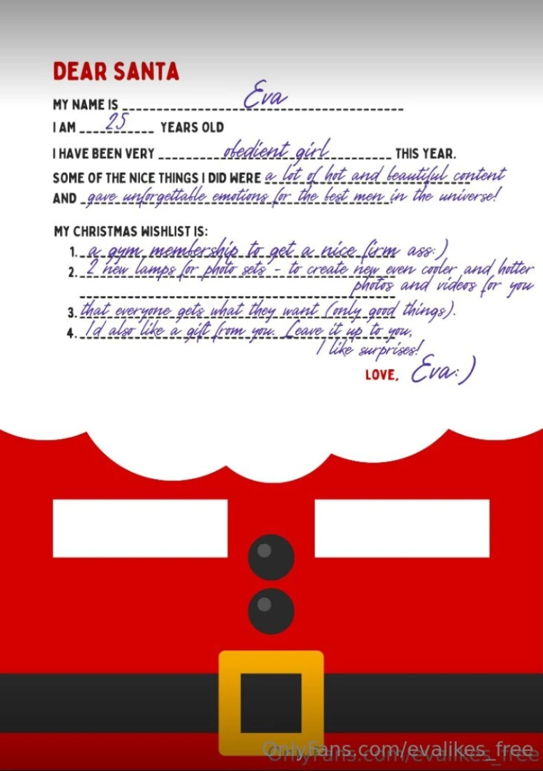 Have you been a obedient boy this year 