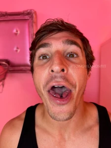 Logan joeyjones99 sticking out his big tongue