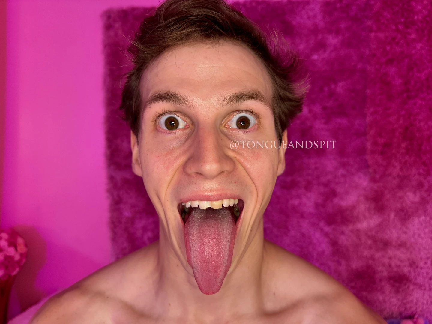 Aaron phdpepper sticking out his tongue part 3 