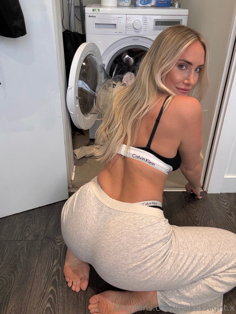 The moment you catch me doing the washing 