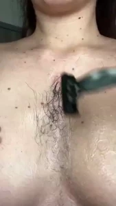 The time has come shaving my hairy chest don t worry there will also