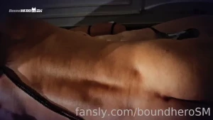 Jyau s1b choked and worshipped blindfolded arms and legs restrained