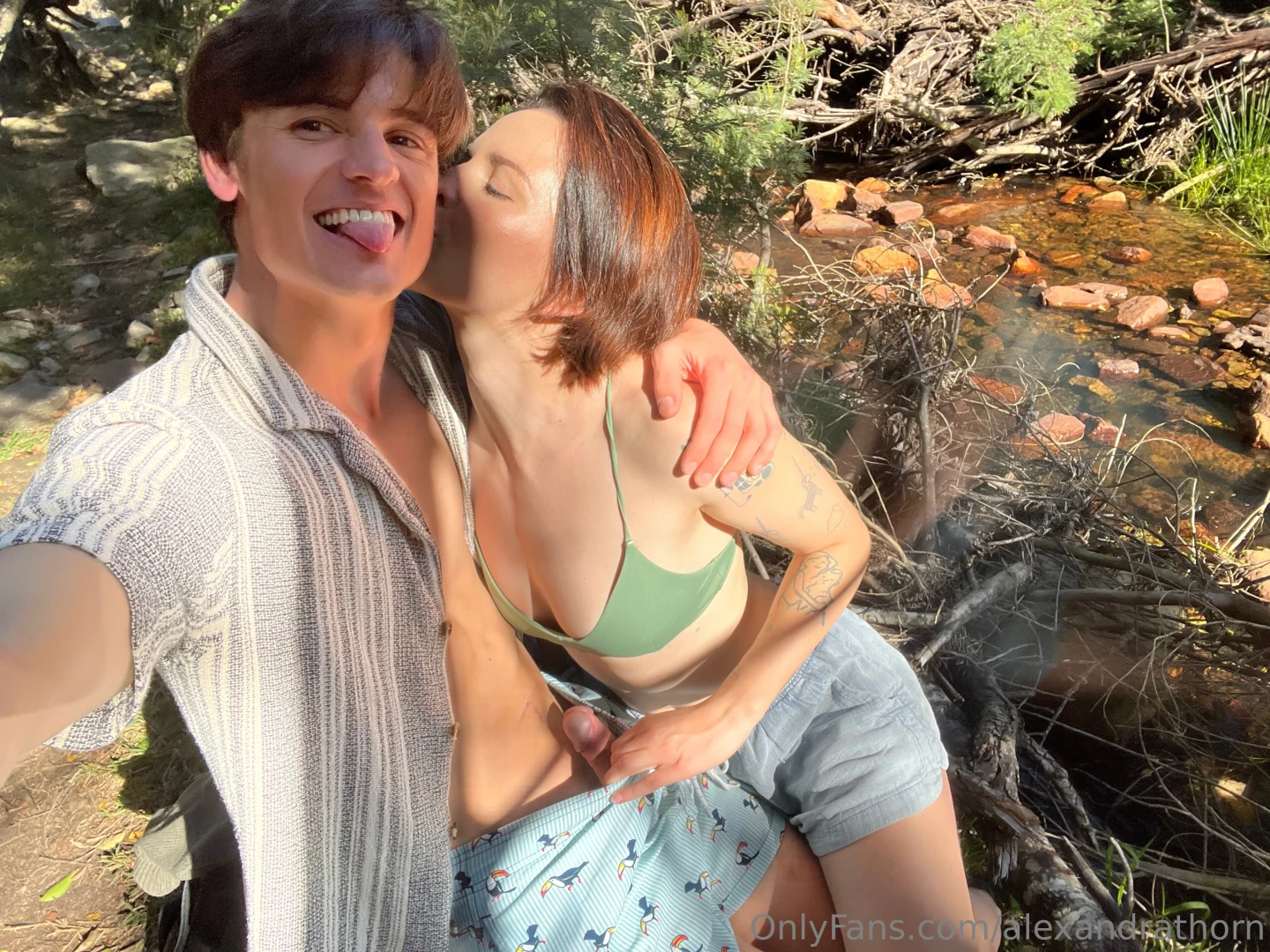 Went hunting for a waterfall and ended up in a ravine dodging cow 